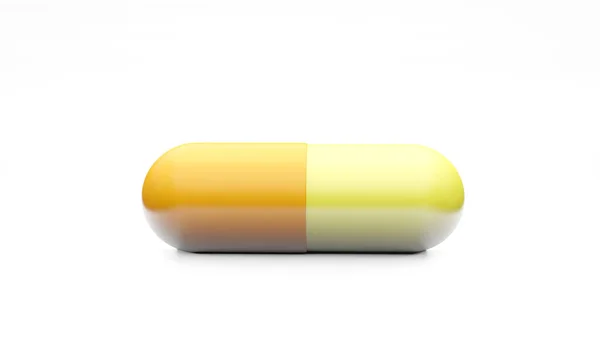 Capsules Isolated White Background Medical Pill Icon Closeup Isolate Three — Stock Photo, Image