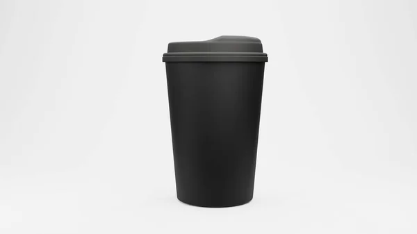 Kaffeetasse Vorhanden Vereinzelt Auf Weißem Hintergrund Darstellung — Stockfoto