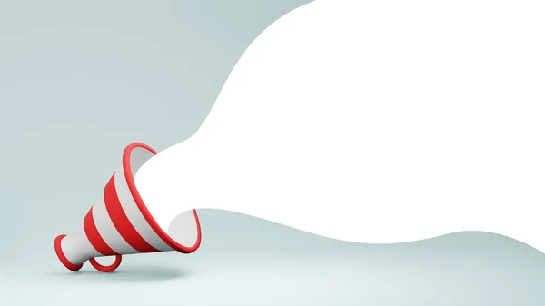 Megaphone Speaker Megaphone Loudspeaker Rendering — Stock Photo, Image