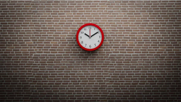 Wall Clock Office Clock Time Concept Rendering — Stock Photo, Image