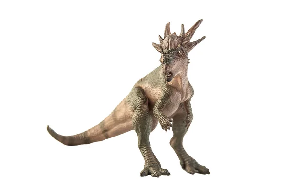 Dinossauro Stygimoloch Sobre Fundo Branco — Fotografia de Stock