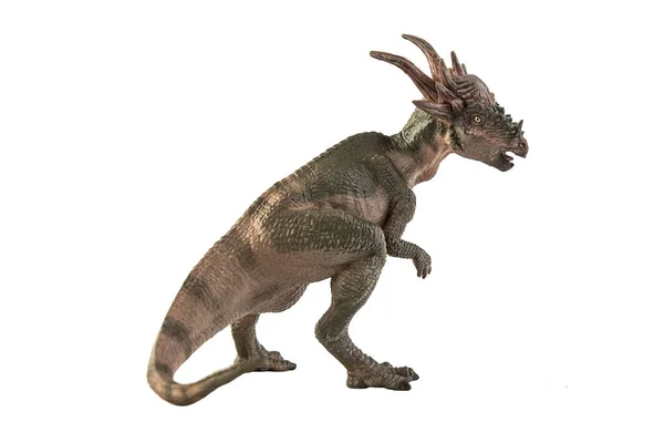 Stygimoloch Dinosaurus Witte Achtergrond — Stockfoto