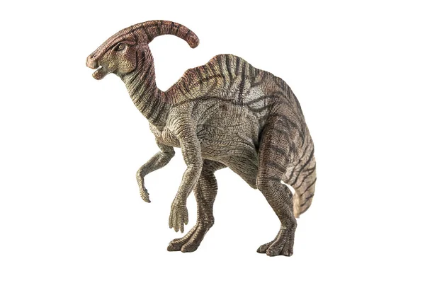 Паразауролофус Динозавр Белом Фоне — стоковое фото