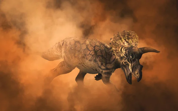 Трицератопс Динозавр Диму Фоні — стокове фото