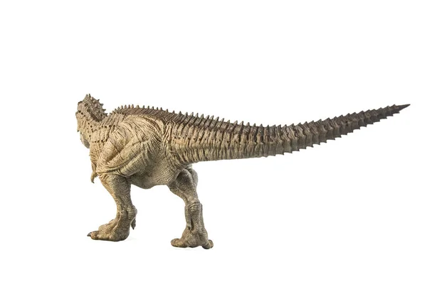 白を背景にしたエクリキシナトサウルス エピタフ恐竜 — ストック写真