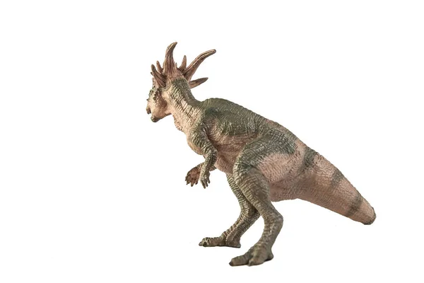 Dinossauro Stygimoloch Sobre Fundo Branco — Fotografia de Stock