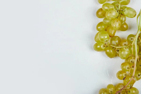 A bunch of green grapes isolated on white background — Stock Photo, Image