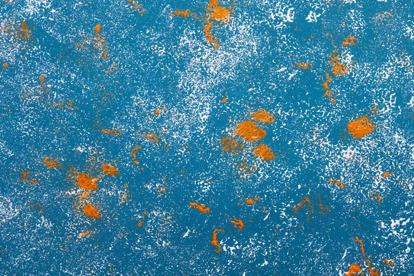 Fondo azul con motivos blanco y naranja en él —  Fotos de Stock