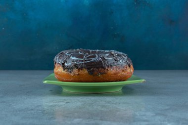 Üstünde kakao kreması olan çörekler. Yüksek kalite fotoğraf