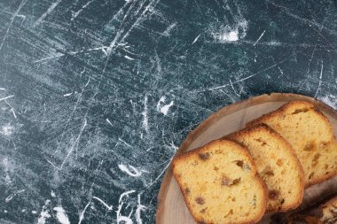 Kuru üzümlü pasta dilimleri. Yüksek kalite fotoğraf