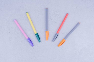 Mandala boyası için çok renkli kalemler. Yüksek kalite fotoğraf