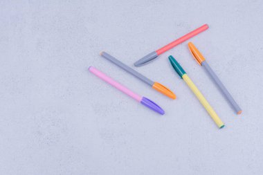 Mandala boyası için çok renkli kalemler. Yüksek kalite fotoğraf