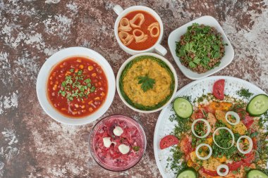 Mermer arka planda akşam yemeği menüsü. Yüksek kalite fotoğraf