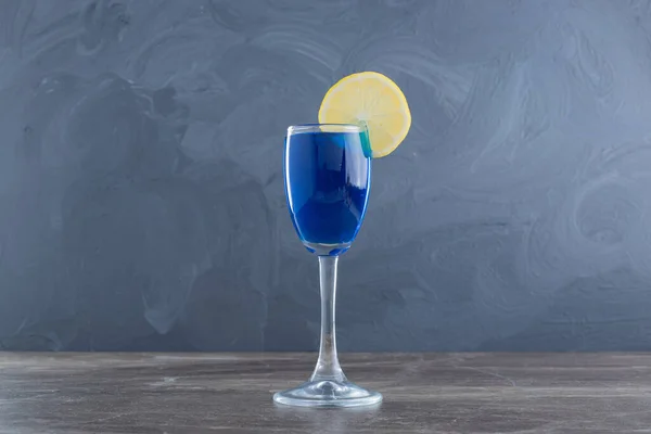 Blue Alcoholic Cocktail Table Background — Stock Photo, Image