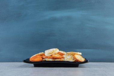 Çıtır kepekli pirinç keki ve kraker. Yüksek kalite fotoğraf