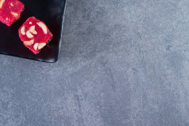 Lezzetli Türk lezzetleri mermer kaplama bir tabakta. Yüksek kalite fotoğraf