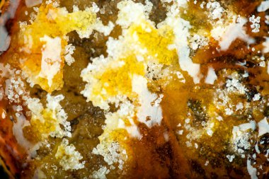 Meyve suyu için ızgara edilmiş dilimlenmiş sarı limon yakından görülüyor. Yüksek kalite fotoğraf