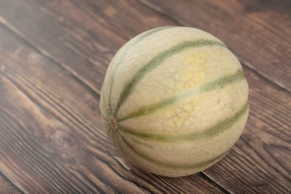 Whole Gray Healthy Pumpkin Isolated Wooden Background High Quality Photo — Zdjęcie stockowe