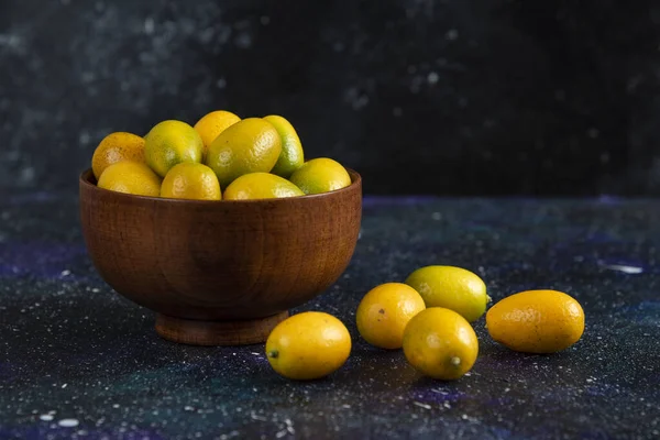 Close Photo Bowl Full Kumquats High Quality Photo — Stock Photo, Image