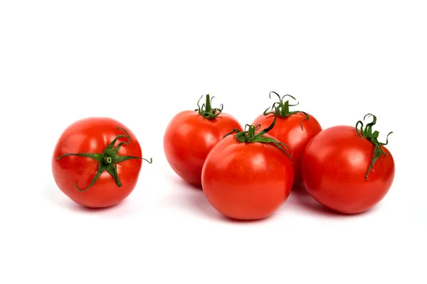 Große Rote Frische Tomaten Auf Weißem Hintergrund Hochwertiges Foto — Stockfoto