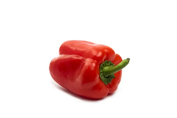 Red Ripe Bell Pepper Isolated White Background High Quality Photo — Stock Photo, Image