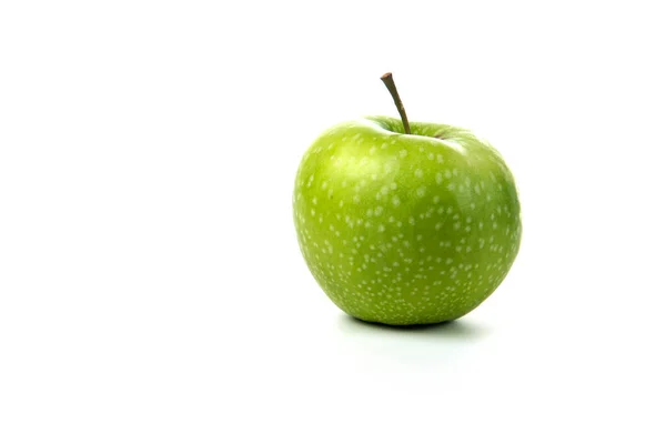 Manzana Verde Aislada Sobre Fondo Blanco Foto Alta Calidad — Foto de Stock