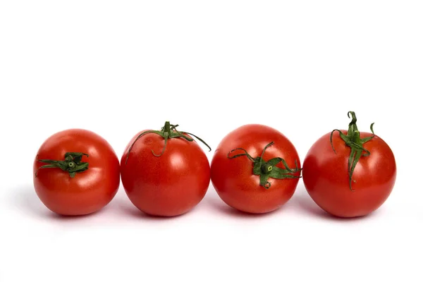 Tomates Frescos Vermelhos Grandes Fundo Branco Foto Alta Qualidade — Fotografia de Stock