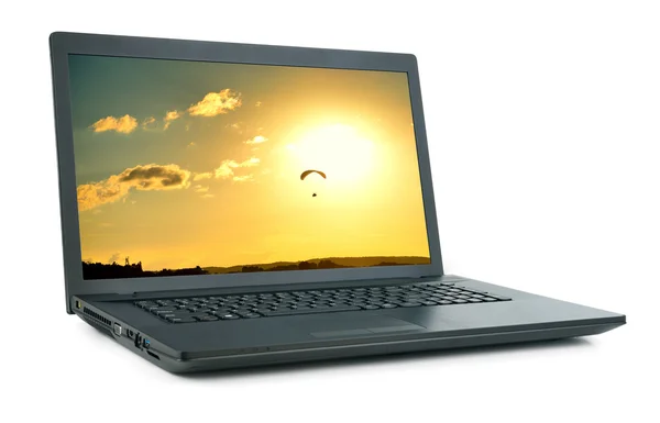 Laptop com imagem isolada . — Fotografia de Stock