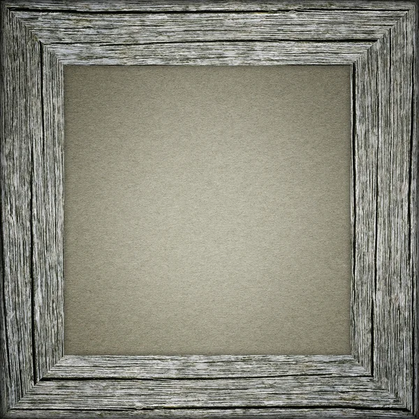 Alter Rahmen mit grauem Papier — Stockfoto