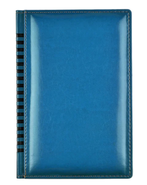Capa de livro de couro azul — Fotografia de Stock