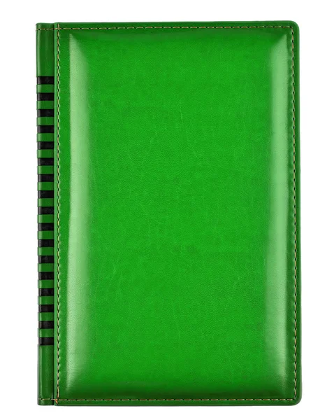 Green leather book cover — Stock Photo, Image