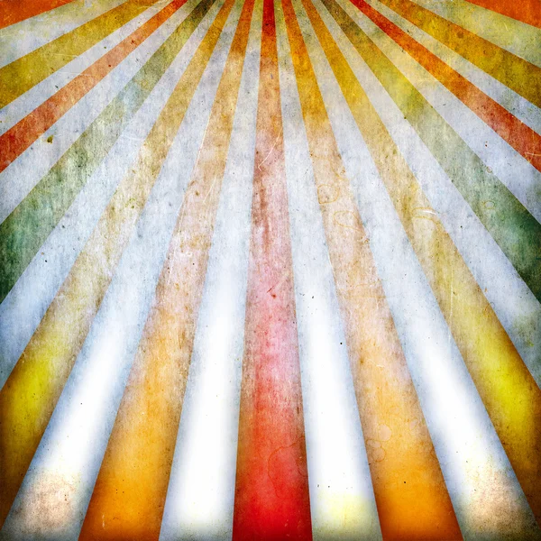 Multicolore fond rétro avec des rayons — Photo
