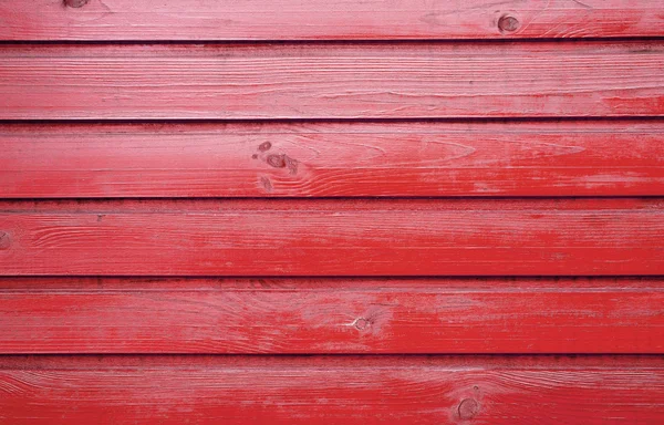 Старая деревянная стена. Красный крашеный — стоковое фото