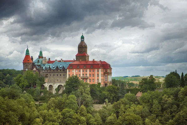 Castle Ksiaz in Walbrzych, in Poland. — Stock Photo, Image