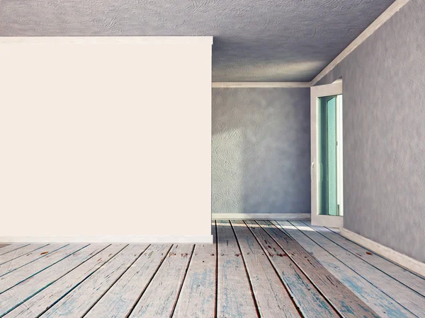 Empty white wall — Stock Photo, Image