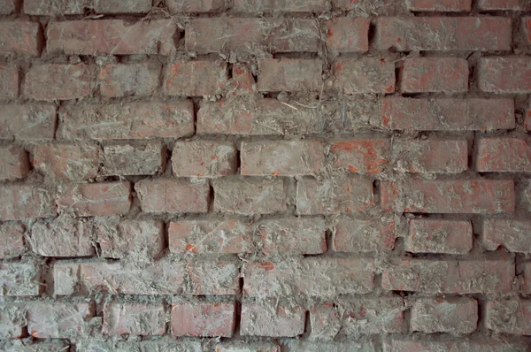 Dreckige Ziegel an der Wand — Stockfoto