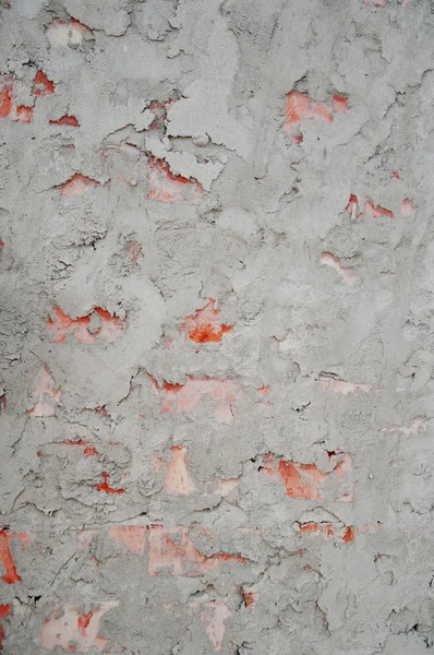 Old cement plaster over the bricks — Stock Photo, Image