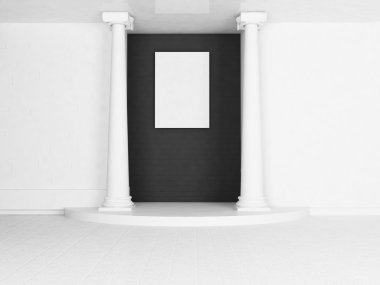 duvarda, arka plan, 3d resim 