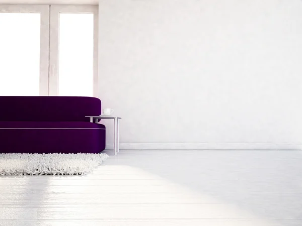 Modernes Sofa im Zimmer — Stockfoto