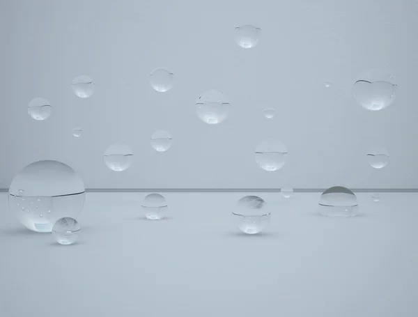 Fondo, un montón de burbujas de jabón, 3d — Foto de Stock