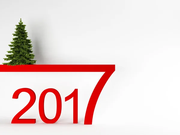 Feliz año nuevo! 2017, 3d —  Fotos de Stock