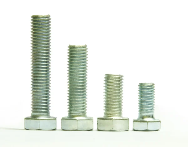 The bolts in a row — Stock Photo, Image