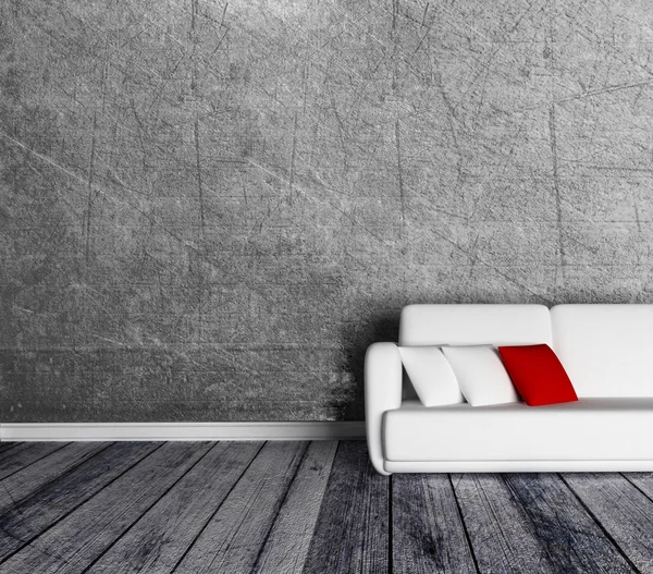 Sofa in the empty room — Stock Photo, Image