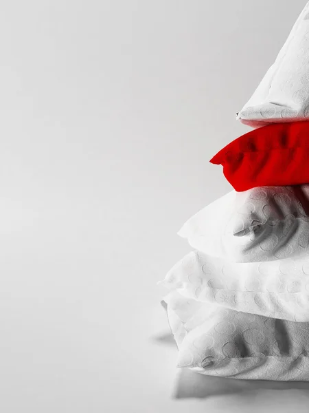 Many pillows  in a row — Stock Photo, Image