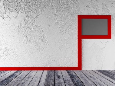 Duvardaki yaratıcı resim.