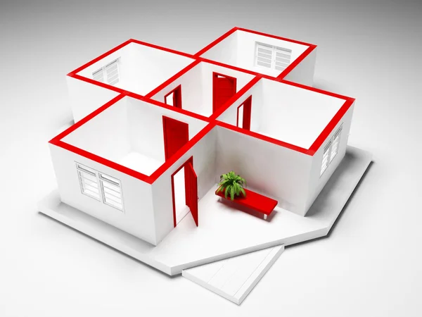 A plan of the house — Stock Photo, Image