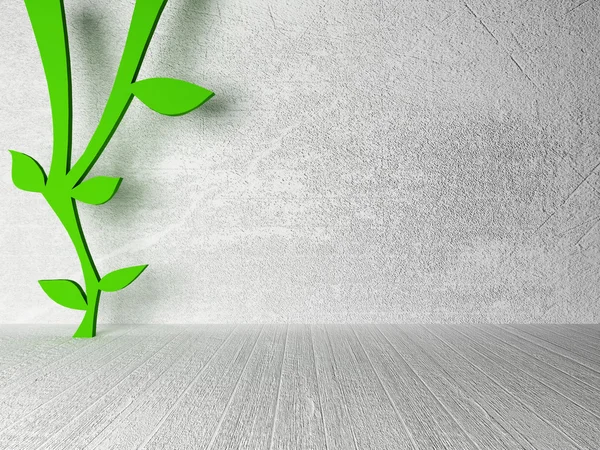 Árbol abstracto en una habitación — Foto de Stock