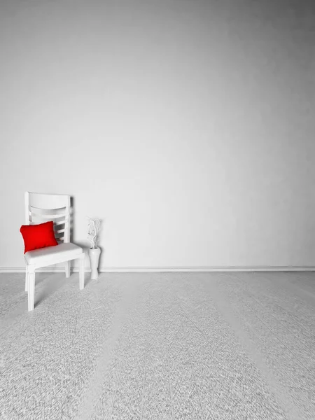 A pillow on the chair — Stock Photo, Image