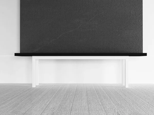 Mesa vazia no quarto — Fotografia de Stock