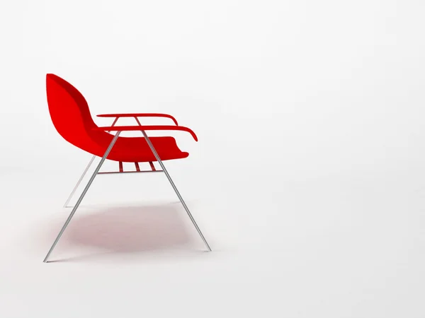 Sedia moderna sullo sfondo bianco — Foto Stock